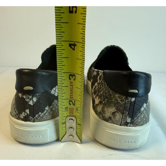 Cole Haan Grand Women’s Size 6B Sneakers Snake Skin Leather Slip On Comfort Shoe - Picture 9 of 12